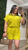 Set Casual de Lino con Cintura Ajustable